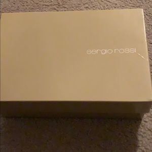 Sergio Rossi Pelle Nappa Silk Bronze/Pitone Shoe